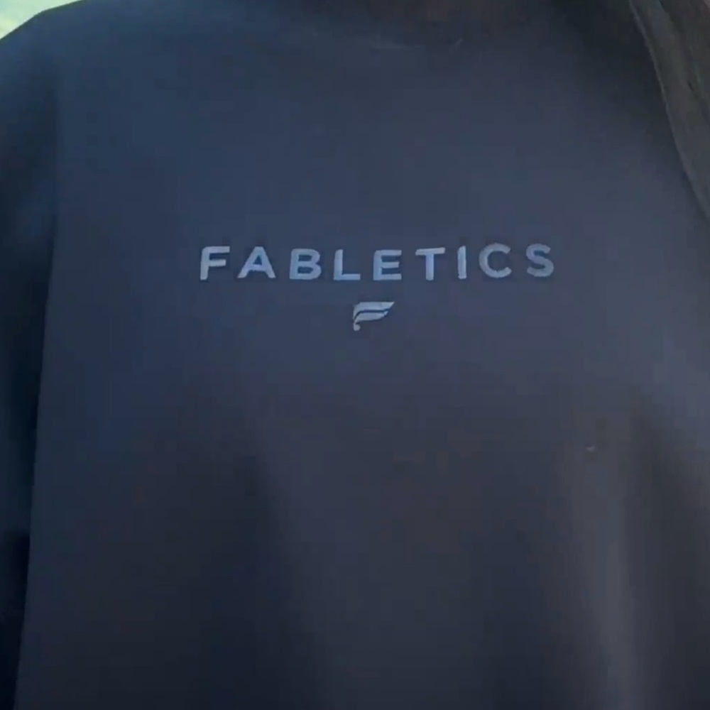Fabletics Black Crewneck Sweatshirt